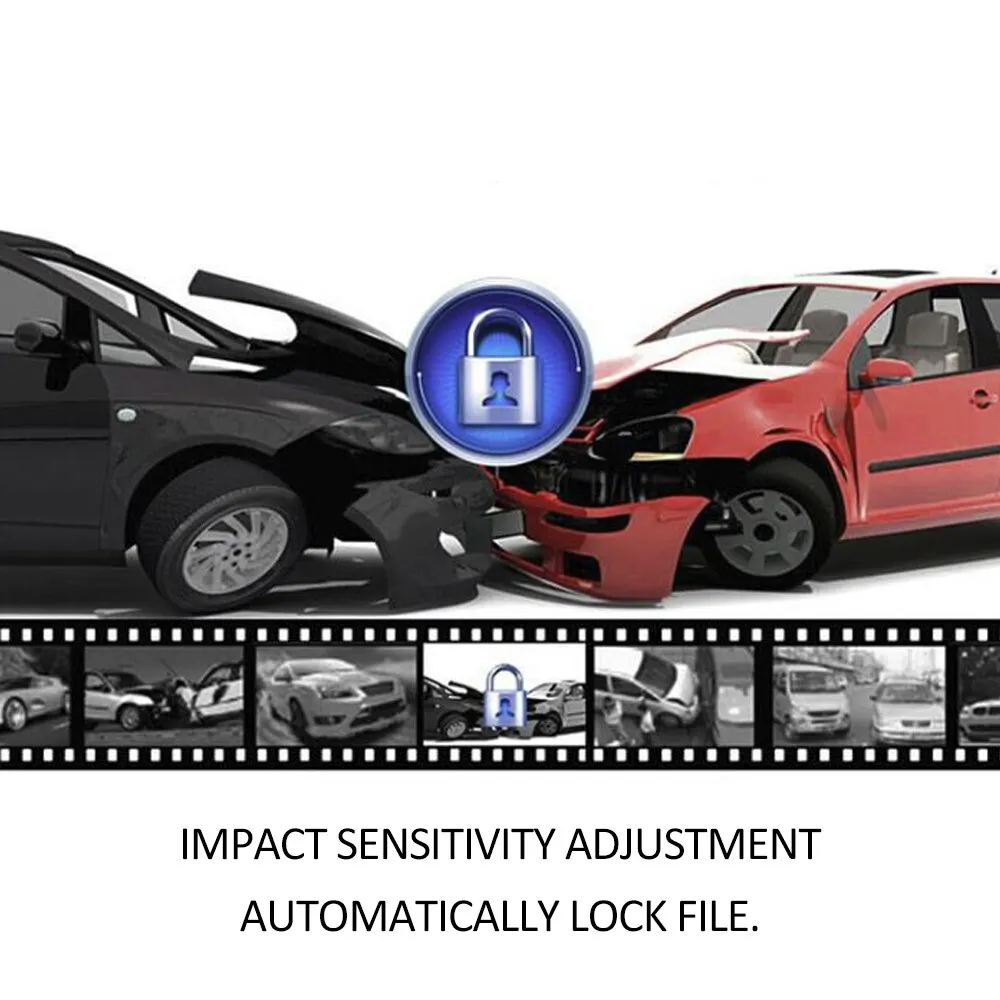 FHD 1080P 4 дюймовый ЖК дисплей IPS с двумя объективами Автомобильный видеорегистратор