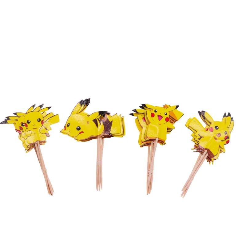 24 шт/набор одноразовых столовых приборов с радужным единорогом топпер для торта