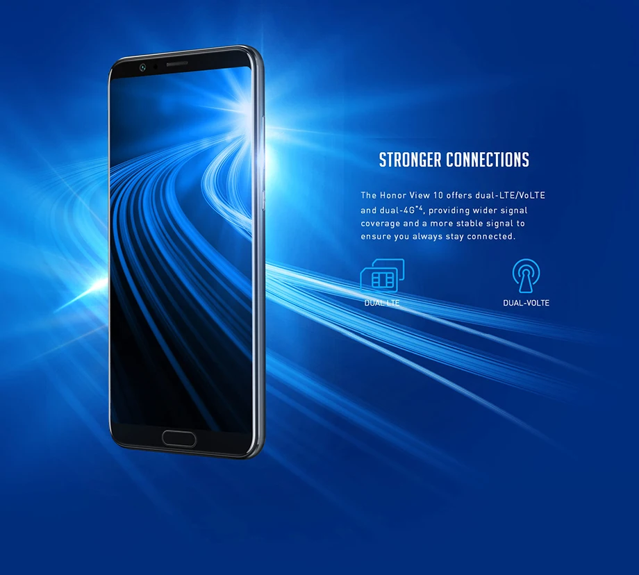Honor View 10 Мобильный телефон Android 8,0 Honor V10 смартфон Kirin 970 Восьмиядерный OTA NFC отпечаток пальца 5,99 ''1080 P