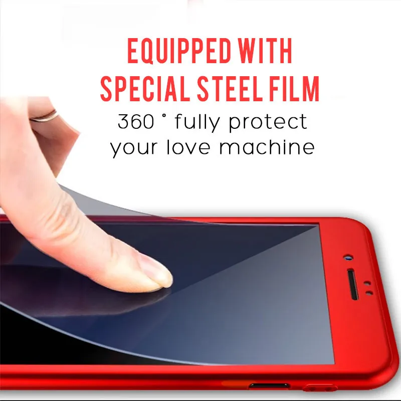 Kinbom 360 градусов полный Телефон чехол для iPhone 6 6s 7 8 Plus X XS MAX защитный жесткий ПК