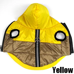 Yellow Теплое пальто для кошек, куртка, костюм, зимняя одежда для домашних животных, мягкая хлопковая одежда для кошек, жилет для маленьких кошек, как жгут - Цвет: Yellow