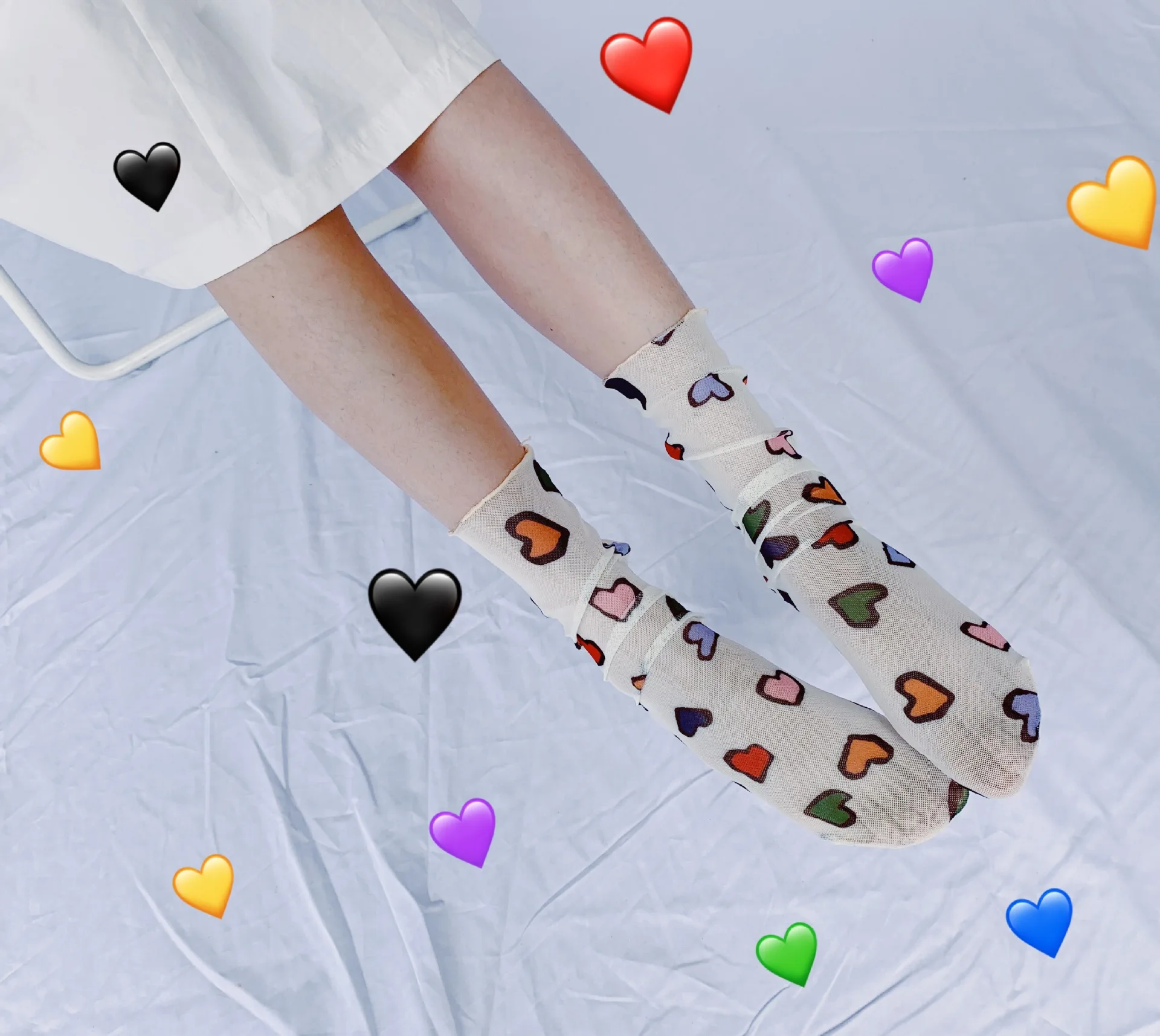 

Harajuku Funny Socks Women Streetwear Korean Style Women Mesh Fishnet Socks Over Ankle Cute Sheer Mesh Sock Ladies Sokken