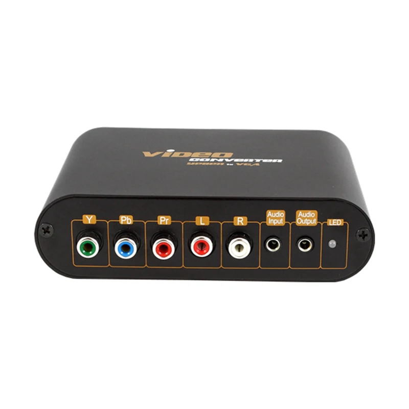 Качественный YPbPr 5RCA компонентный в VGA монитор Видео Аудио конвертер для PS3 PS2 Xbo 360