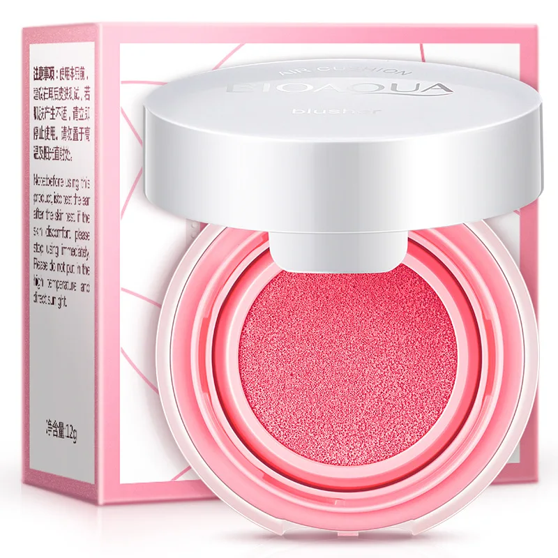 Мягкая косметическая пудра румяна для макияжа телесного цвета|naked blusher|cushion blushblush