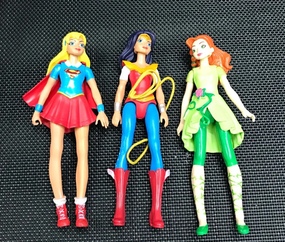 6 шт. Мстители alliance DC Super Hero девушки бэтгёрл яд плюща Шмель пчела Харли Квинн