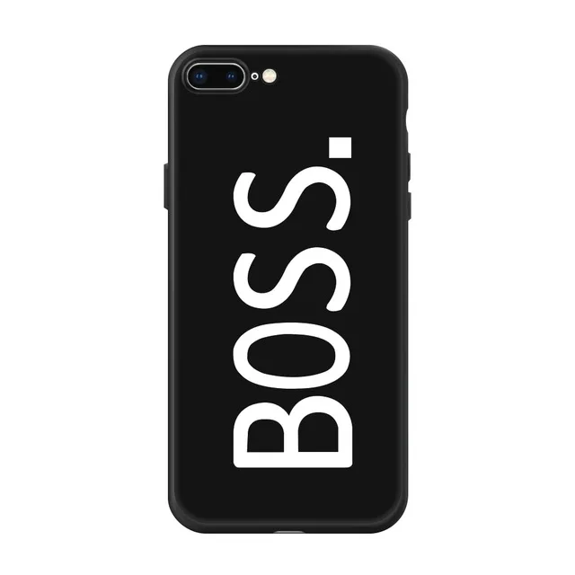 BLACK TPU blackboss Крутой человек босс король любовь искусство окрашенная Черная мягкая силиконовая Задняя накладка из ТПУ чехол для iPhone X XS XR 6 6S 7 8 Plus 5 S SE чехол для телефона Coque - Цвет: BLACK TPU blackboss