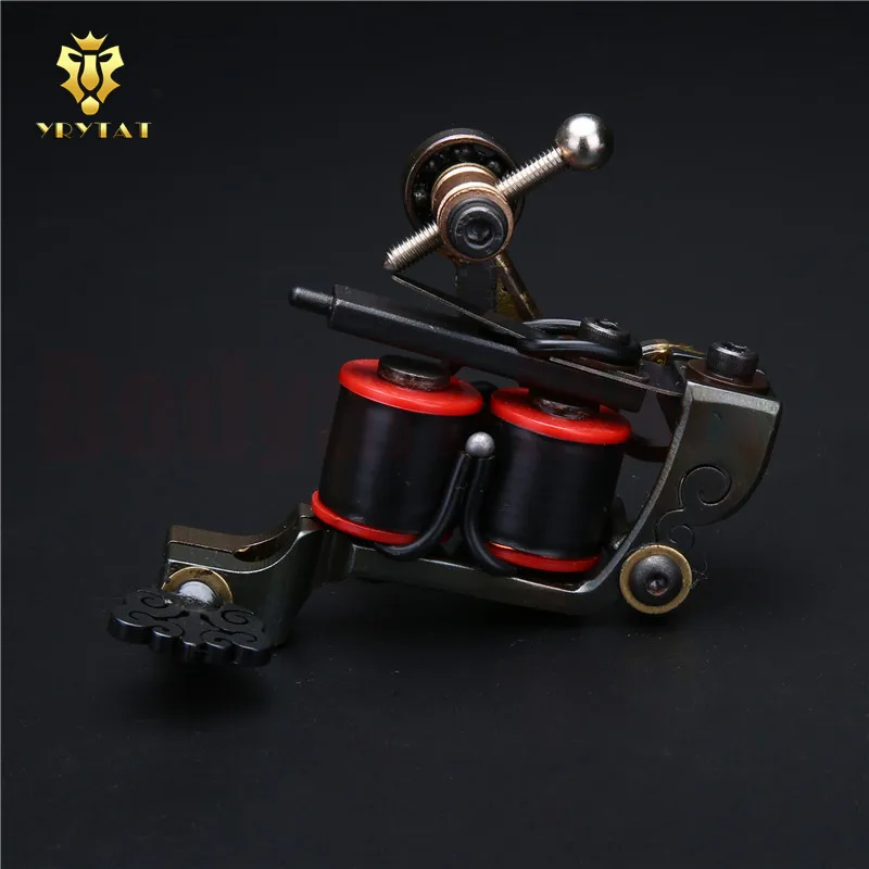 Новинка ручная работа железный 10 обмоток катушка вкладыш/шейдер тату пулемет 25