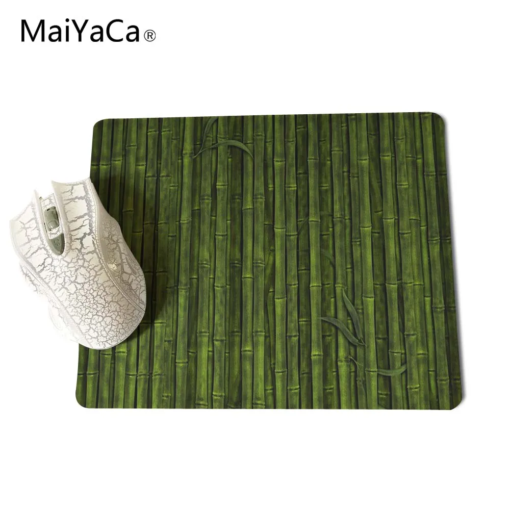 MaiYaCa Зеленые Бамбуковые лучшие игровые коврики для мыши резиновый коврик 18*22 см и