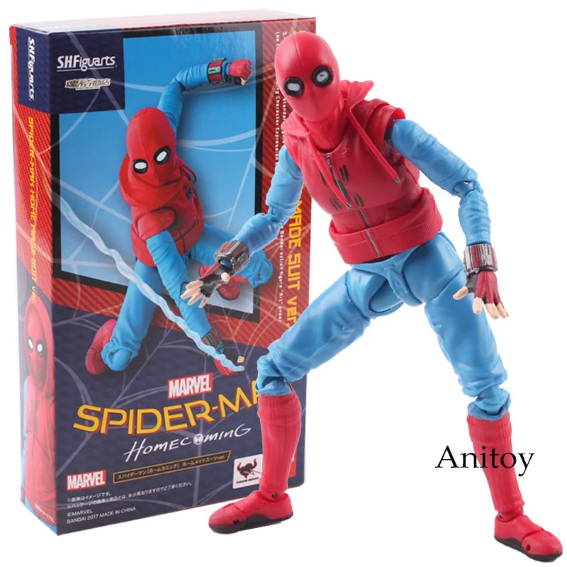 Фигурка Marvel Человек-паук для выпускного фигурка домашний костюм Ver. СВЧ игрушка; высота каблука 14 см - Цвет: A-with box