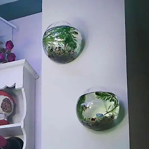 

Hanging Glass Ball Vase Flower Planter Pot Terrarium Container Home Garden Decor