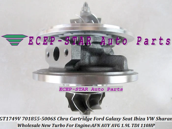 Турбокомпрессор GT1749V 701855 5006S для Volkswagen VW Sharan Galaxy Seat Ibiza AFN AUY AVG 1.9L 110HP|turbocharged