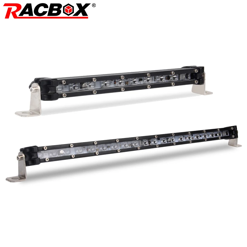 RACBOX 9 &quot17 дюймов Мини светодиодный световой бар тонкий Однорядный точечный луч 10
