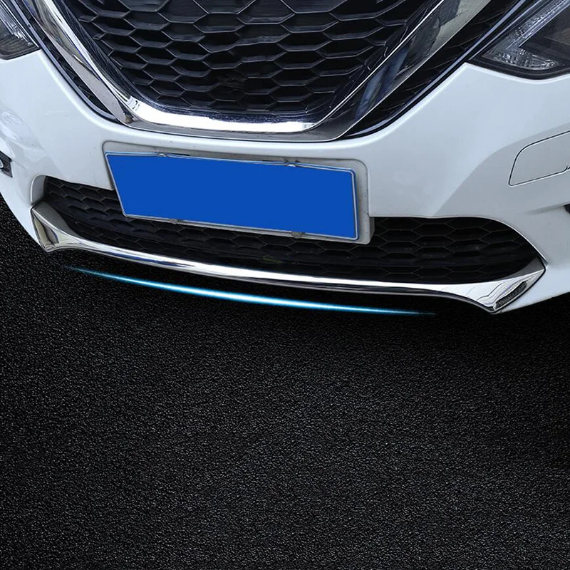 Автомобильный Стайлинг подходит для Sentra Sylphy 2016 2019 передний бампер из нержавеющей