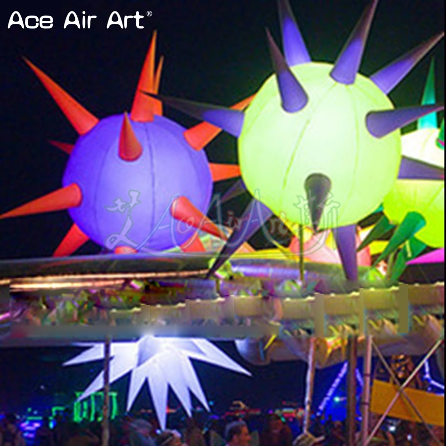 

1.5m H Star Inflatable Stars Model Illuminated Customized Color for Stage Events