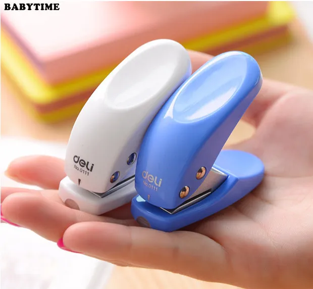 School Office Single Hole Puncher Hand Paper Punch Scrapbooking Punches 10 Pages All 1 PCS |