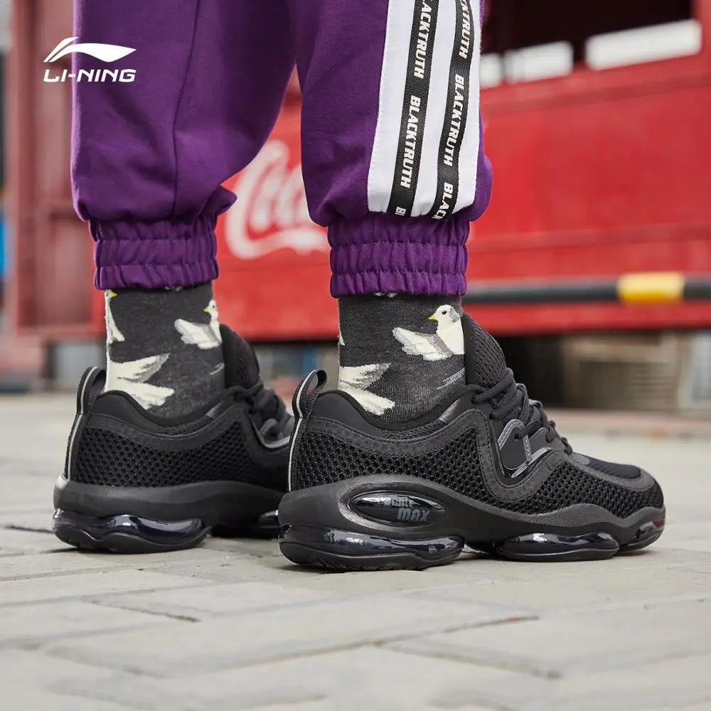 Мужская прогулочная обувь Li Ning BUBBLE MAX II дышащая спортивная с воздушной подушкой в