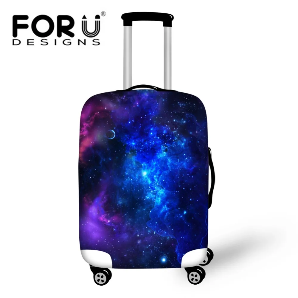 FORUDESIGNS/с космическим принтом Эластичные Туристические товары 18-30 дюймов чемодан