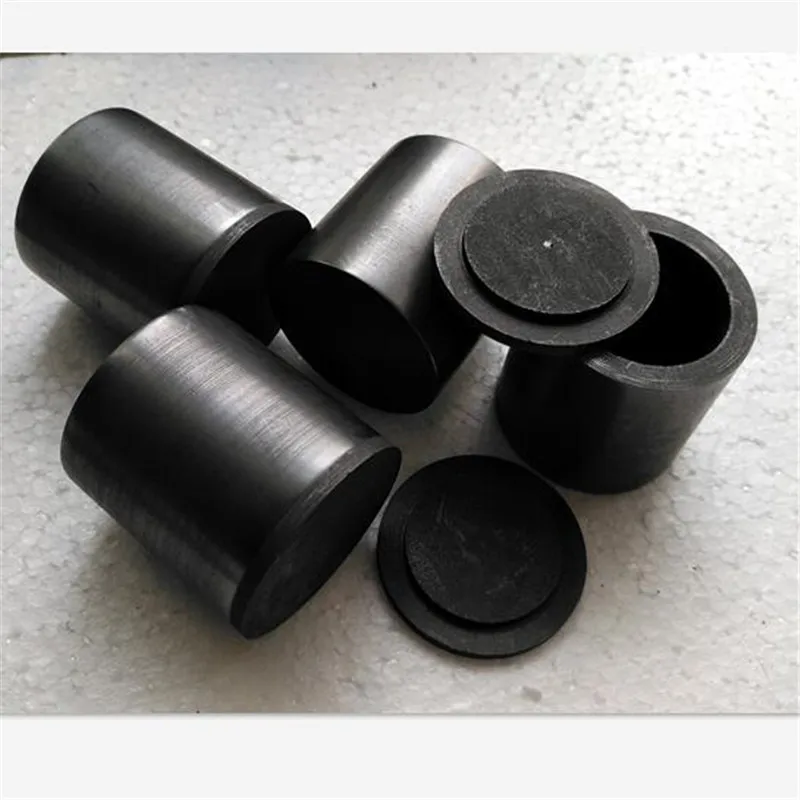 С крышкой Dia80x H80mm высокой чистоты графитовый тигель используется для драгоценных