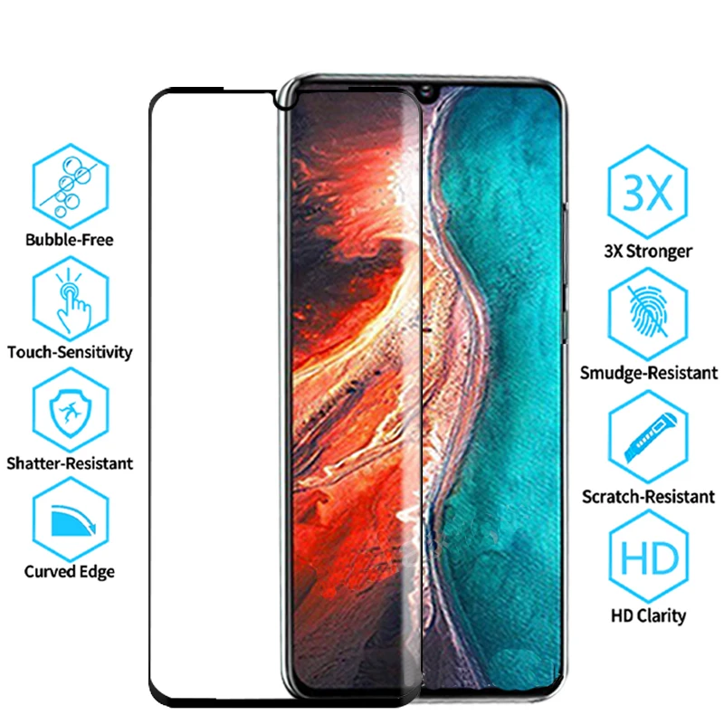 Защитное стекло на весь экран для Huawei P30 p30 lite nova 4e закаленное Huaway light pro nova4e