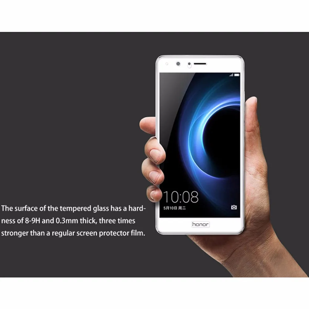 9H закаленное стекло для Huawei Honor V8 5 7 &quot3D изогнутое полное покрытие защита экрана