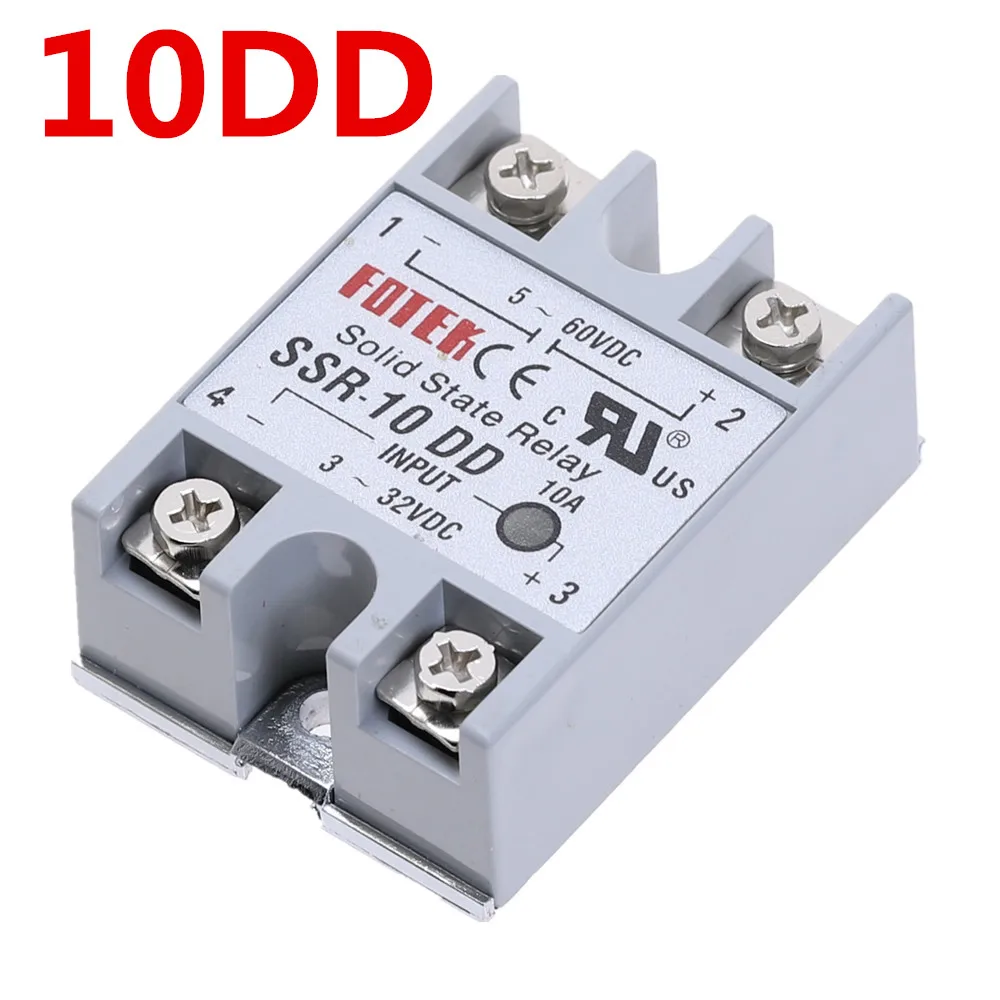 Однофазный твердотельный модуль реле SSR-10DD dc-dc 10 DD SSR-10DD 3-32 В DC до 5-60 в DC SSR 10A