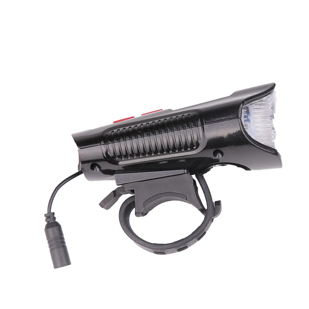 Велосипедный фонарь USB Перезаряжаемый велосипедный Электрический рожок звонок