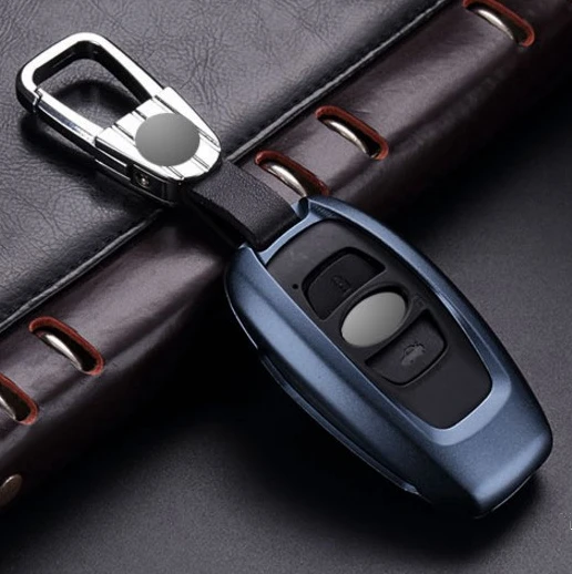 Gift High Quality Car Aluminium Alloy KeyHolder Cover Case For Subaru XV BRZ Forester Legacy Outback key holder Accessories | Автомобили и