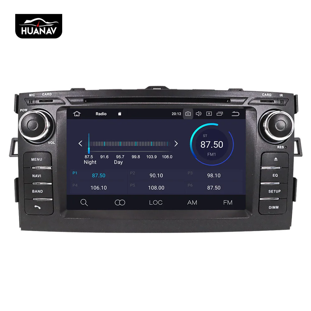 Автомобильный DVD плеер DSP Android 9 0 64 ГБ GPS навигация для Toyota Auris 2006 2012 автомагнитола