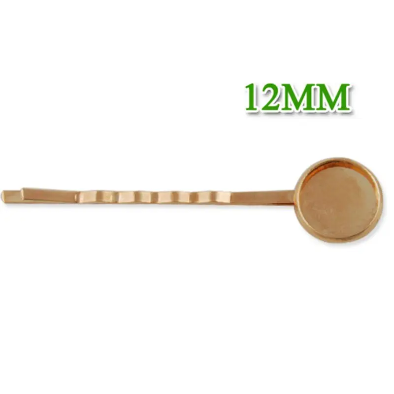 12 мм заколка для волос опт Геометрическая Роза гальванизированная сплав заколки