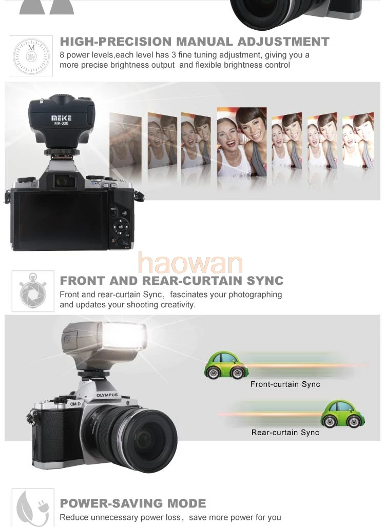 MK-300 E-ttl Flash ЖК Speedlite свет для Panasonic GX7 G6 Olympus GH5 GH4 GH3 GX8 G7 G85 GX85 GX7 em1 em5 em10 камеры