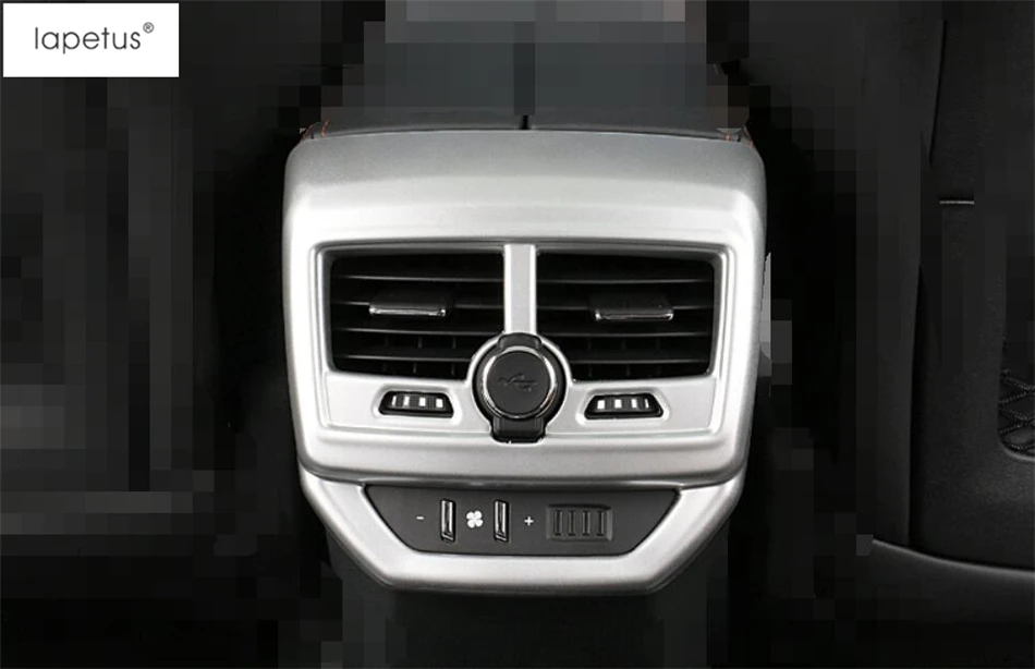 Lapetus аксессуары для peugeot 3008 3008GT подлокотник коробка задний Кондиционер AC вентиляционное отверстие внешний молдинг крышка комплект отделка