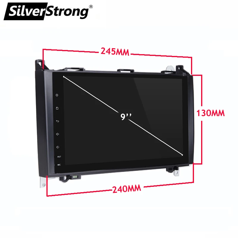 SilverStrong IPS Android10 CarPlay Android Авто GPS для Mercedes Benz Sprinter B200 B180 W169 W209 W245 с радио