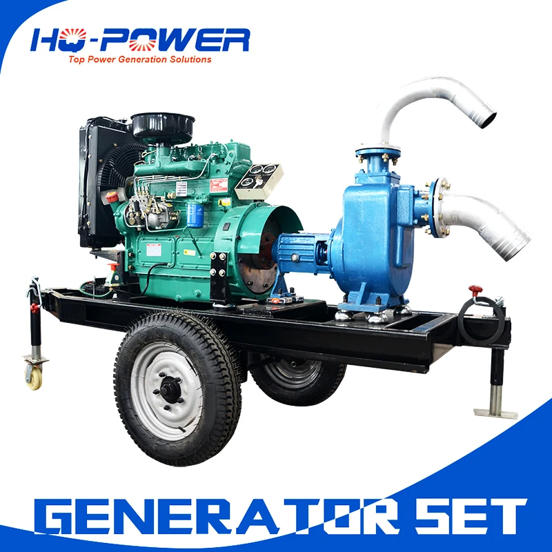 30kw 40kva мобильный ирригационный водяной насос дизельный двигатель генератор|diesel