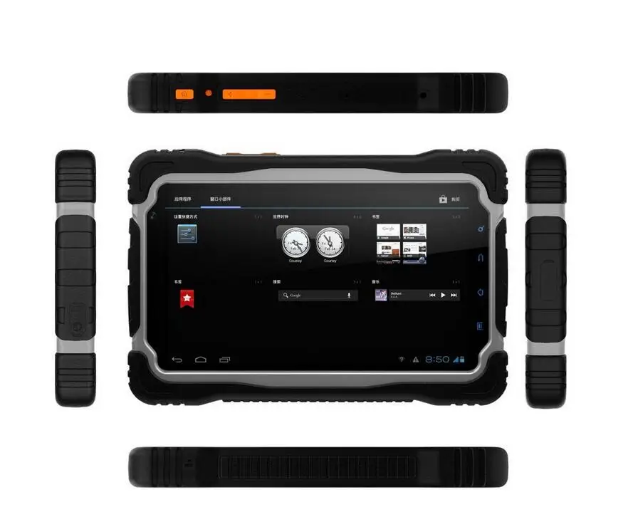 4G LTE Rungee V2 планшетный ПК 3 ГБ ОЗУ+ 32 Гб ПЗУ 7 дюймов сотовый телефон core 64 бит IP68 водонепроницаемый ударопрочный 13 МП 9650 мАч