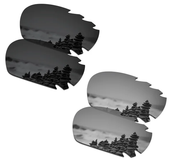 Black and Silver Дропшиппинг SmartVLT Сменные линзы поляризация для защиты от УФ-Oakley Jawbone вентилируемый Солнцезащитные очки-несколько пар упакованы - Цвет линз: Black and Silver