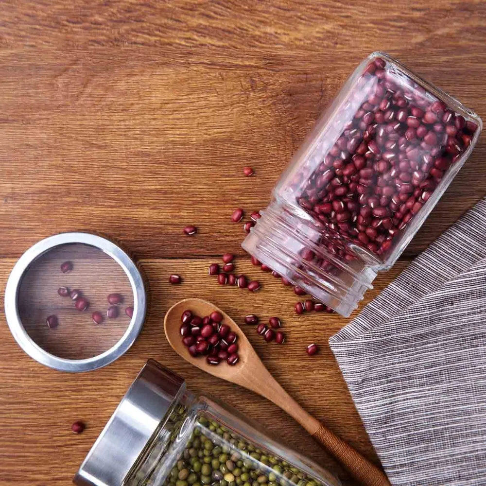 Влагостойкие стеклянные герметичные банки банка для хранения пищевых продуктов