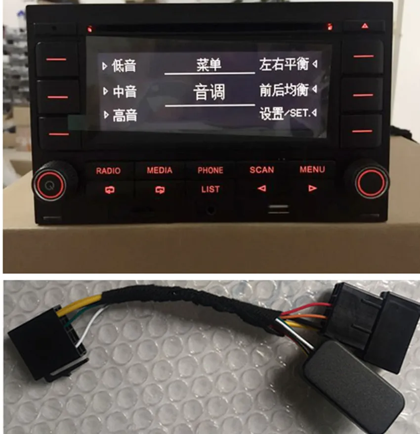 Автомагнитолы RCN210 CD плеер USB MP3 AUX Bluetooth для VW Golf Jetta MK4 Passat B5 поло 9N 31 г 035 185|bluetooth