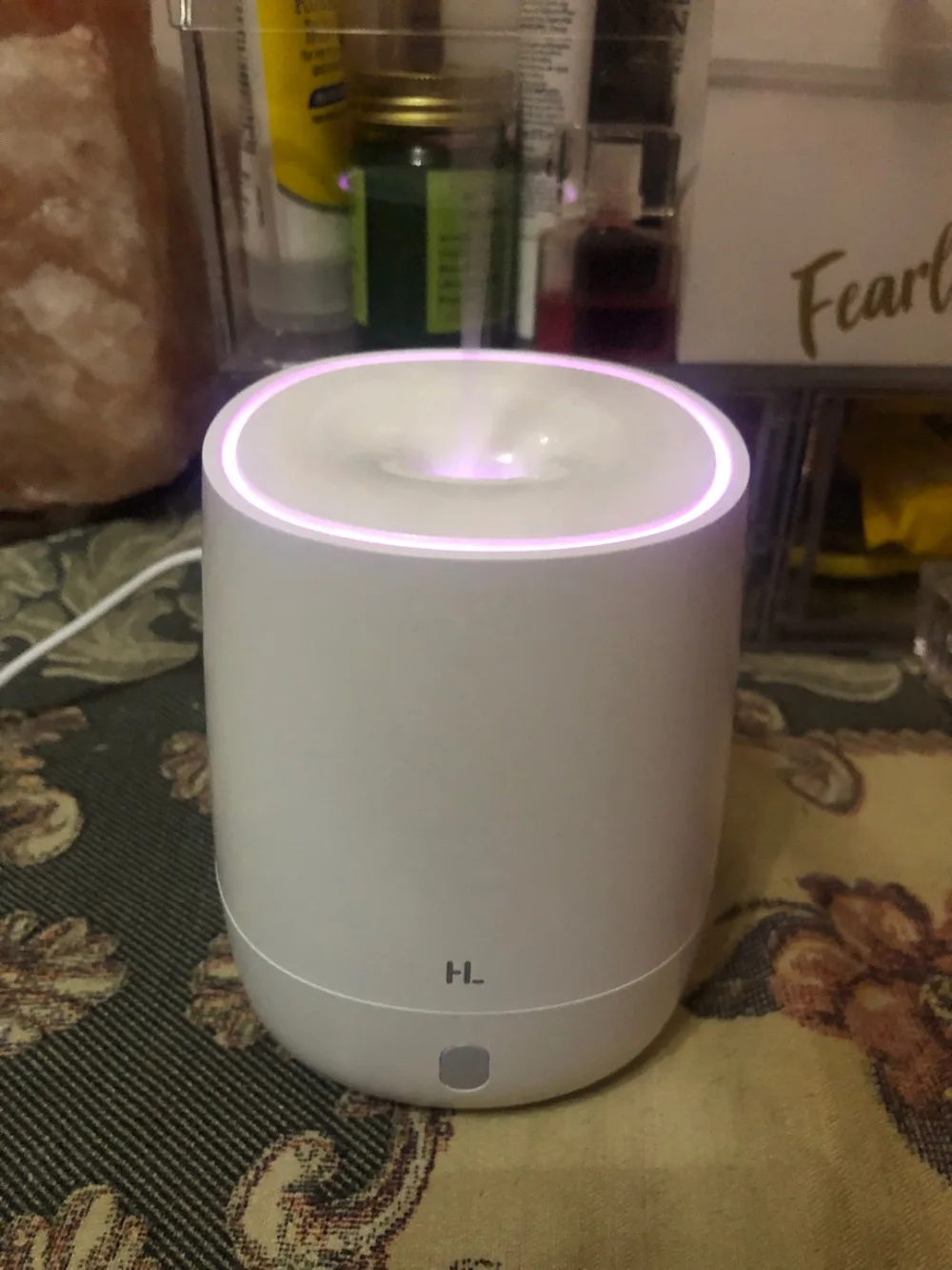 Xiaomi Mijia HL Портативный USB мини воздушный диффузор для ароматерапии и увлажнитель, бесшумный ароматический туман, 7 светильник, цвет, для дома и офиса