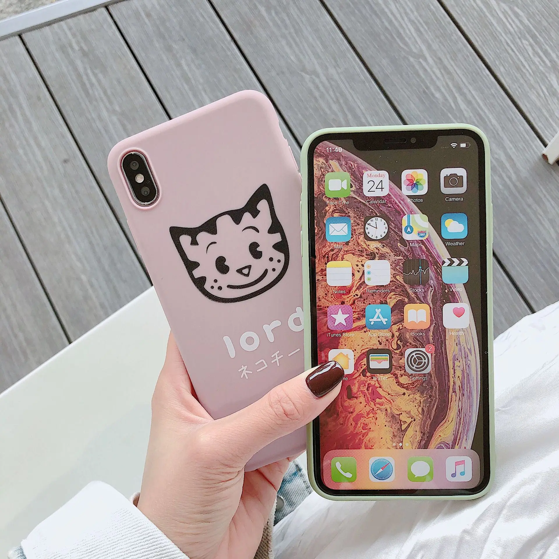 Чехол для iPhone X XR XS Max 6 6S 7 8 Plus матовый Мягкий силиконовый чехол задней панели |