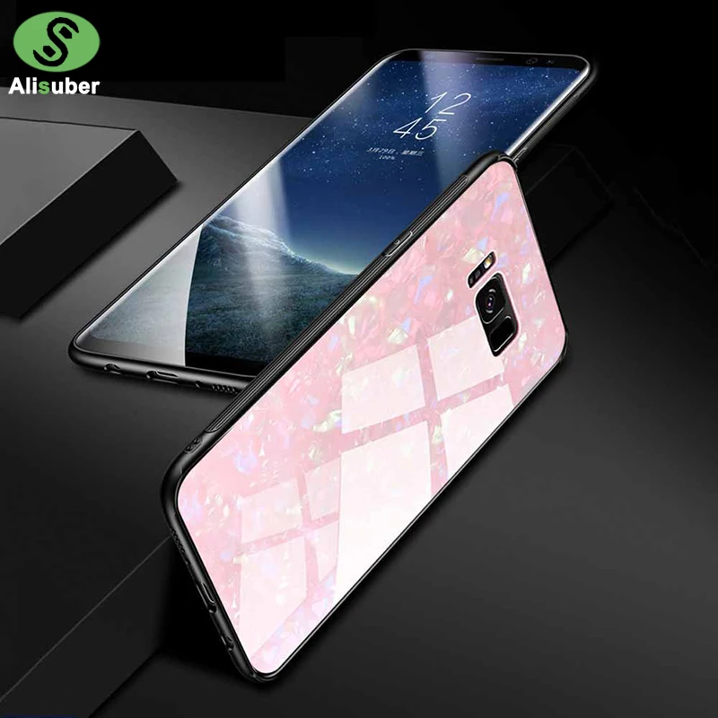 Alisuber чехол для телефона из закаленного стекла с мраморным камнем Sumsung Galaxy S9 Plus
