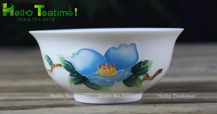 2 шт. ручная роспись фарфоровые чашки для чая набор китайский чайный кунг фу