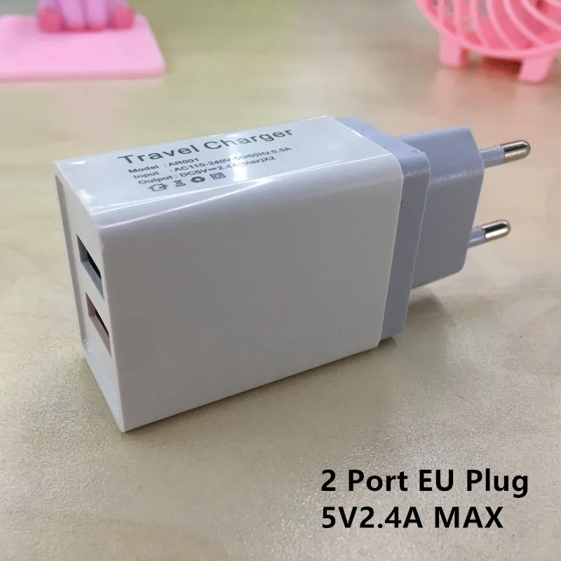 AIFFECT USB зарядное устройство для iPhone X 8 7 iPad быстрое настенное зарядное устройство для samsung S9 Xiaomi Mi 8 huawei 1 2 3 порта зарядное устройство для мобильного телефона - Тип штекера: 2 Port EU Plug