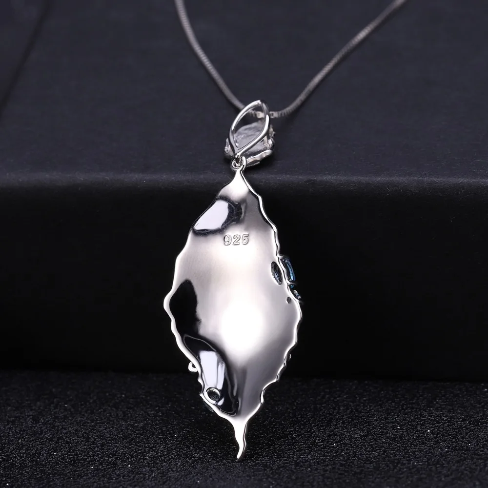 GEM'S BALLET Серебро 925 пробы 0.78Ct Натуральный швейцарский голубой топаз с длинными