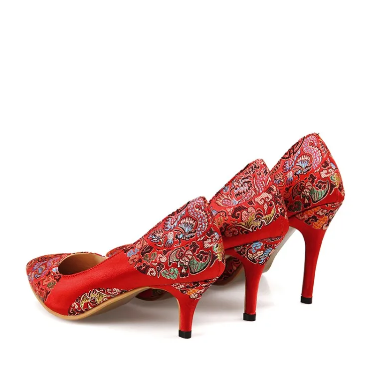 2017 Новое Прибытие Resto Высокое Качество Вышитые Дамы Элегантный Мелкой Slip-On Острым