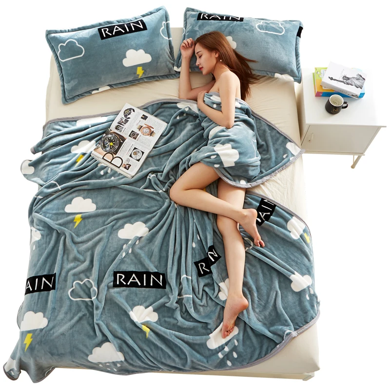 Роскошное двустороннее фланелевое одеяло большого размера мягкое теплое легкое