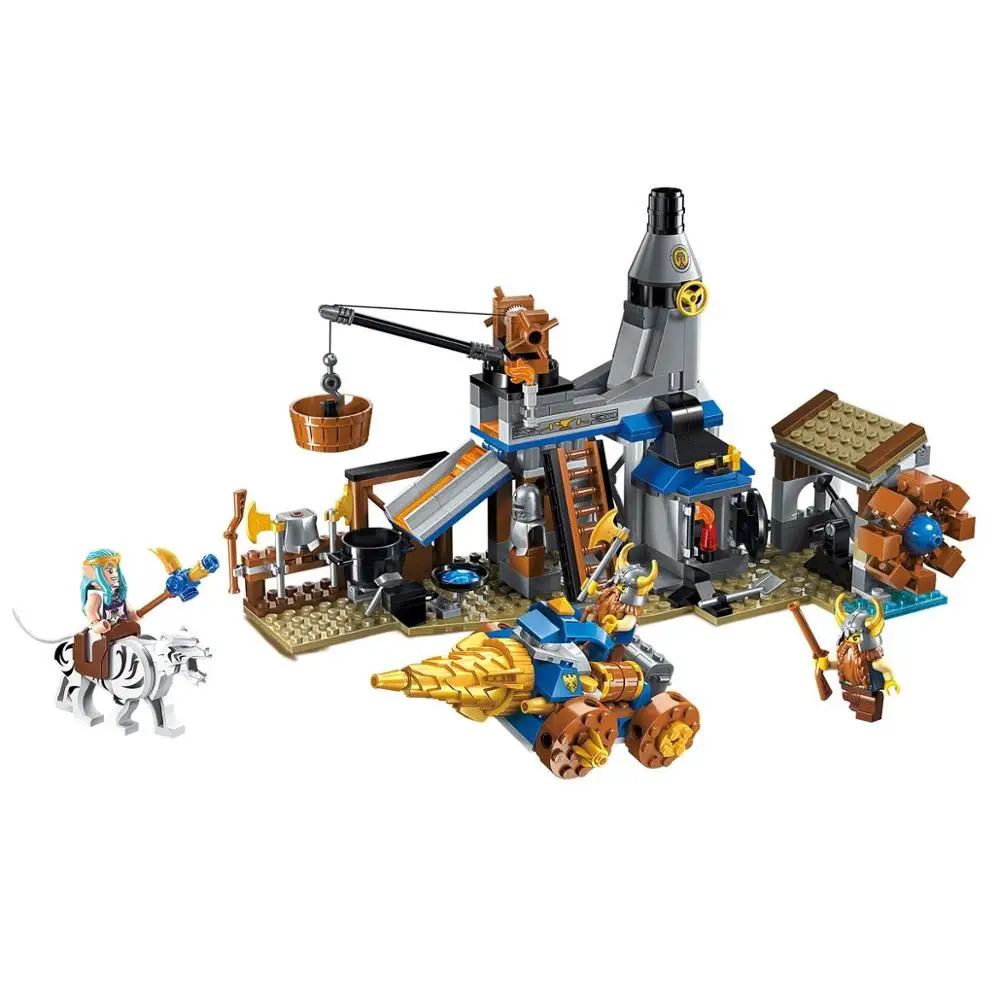 Enlighten Building Block War of Glory замок Рыцари кузнеца магазин 3 фигурки 368 шт. развивающие Кирпичи Игрушка подарок для мальчика - Цвет: 2314