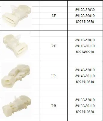 1 комплект дверные замки защелки привод механизм пригодный для Toyota Echo Scion Lexus GS300