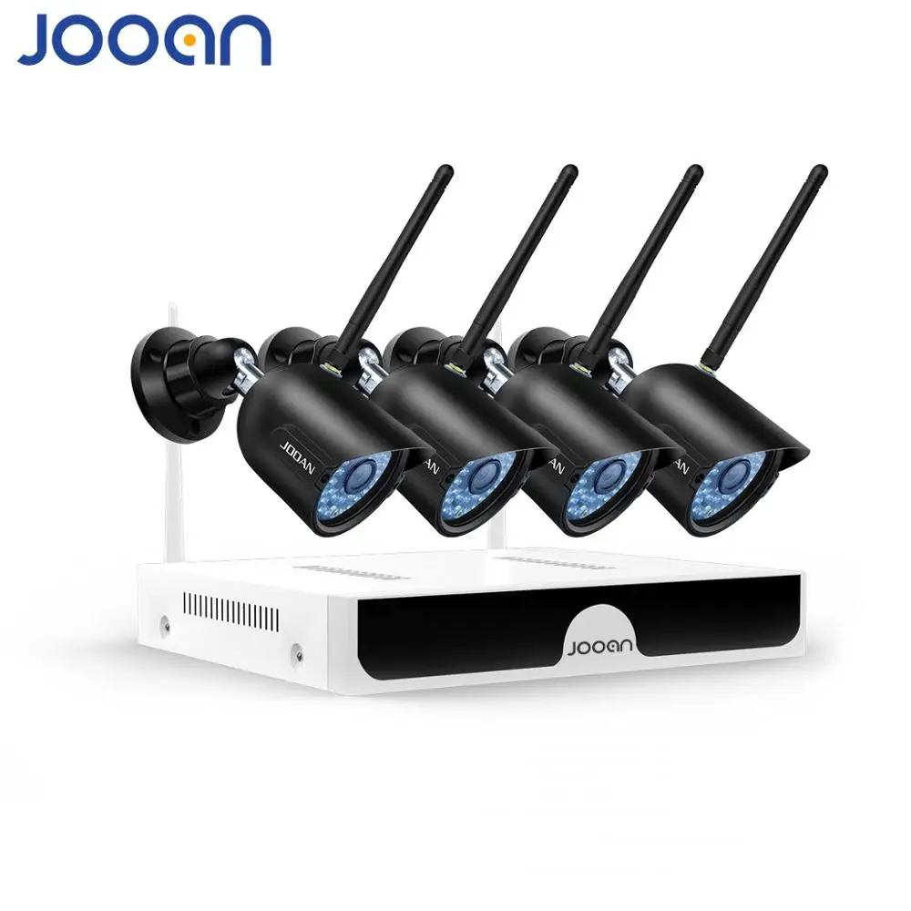 4 канальная Беспроводная ip камера JOOAN видеонаблюдения с hd2.0мп для наружного