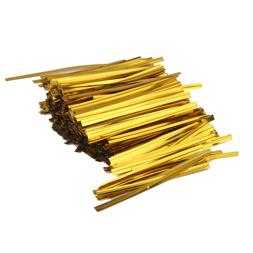 Универсальный металлический твист Галстуки для конфет леденец виолончель мешок