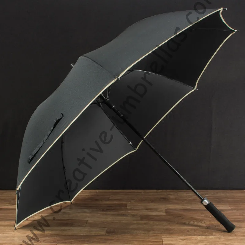 132cm diameter 3 persons auto open fiberglass windproof canopy anti-thunder outdoor sport golf umbrella commercial parasol | Дом и сад